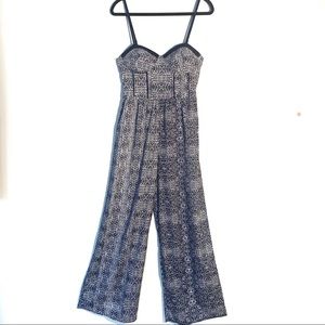 Beachy Wide-Leg Jumpsuit with Fitted Bodice